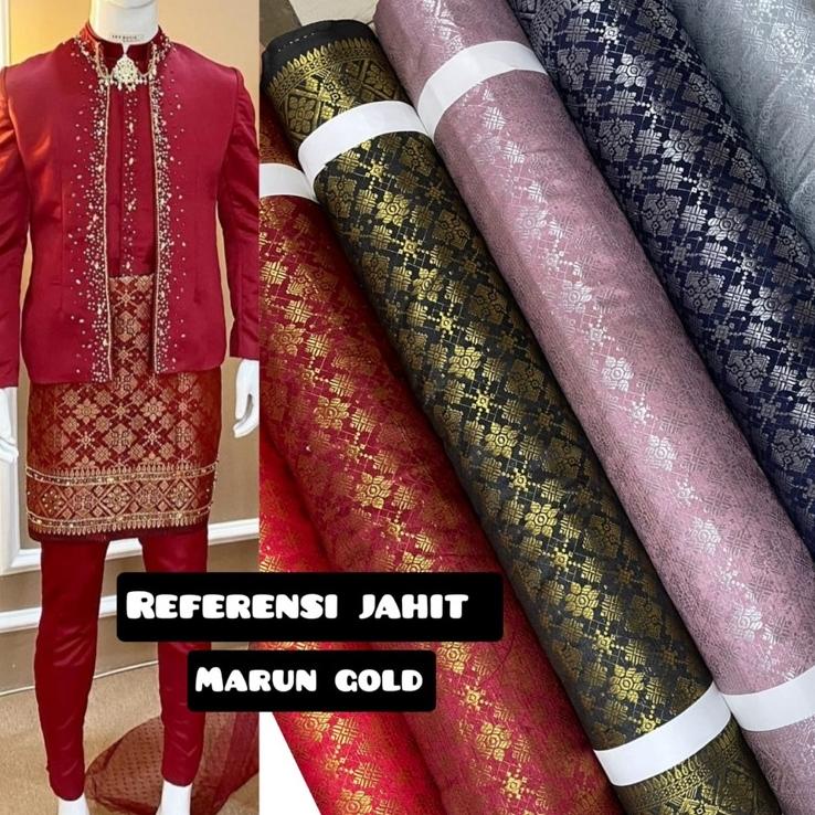 Jual Bahan/kain Songket Semi Palembang /bahan Songket. KAIN SARUNG ...