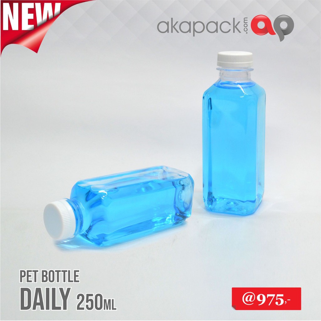Jual Botol Plastik Bening Daily 2 uk 250ml KHUSUS BANDUNG / akapack ...