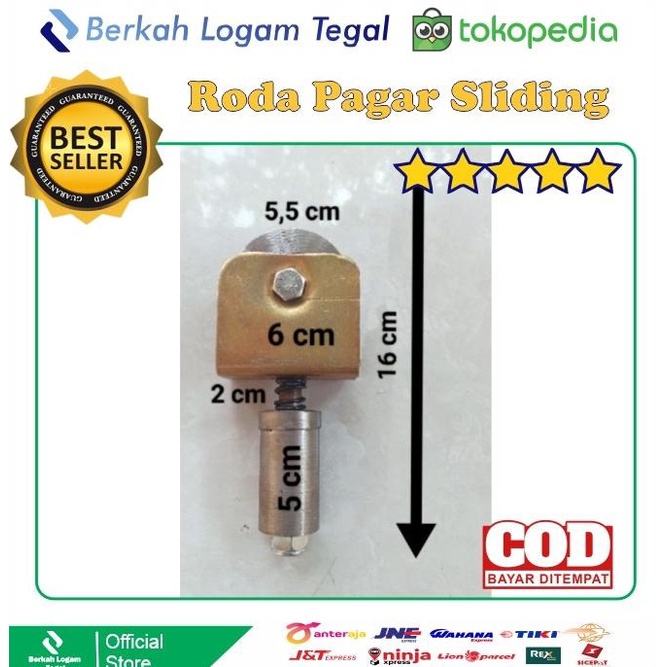 Jual Roda Pagar Sliding Besi Super 6 cm | Shopee Indonesia
