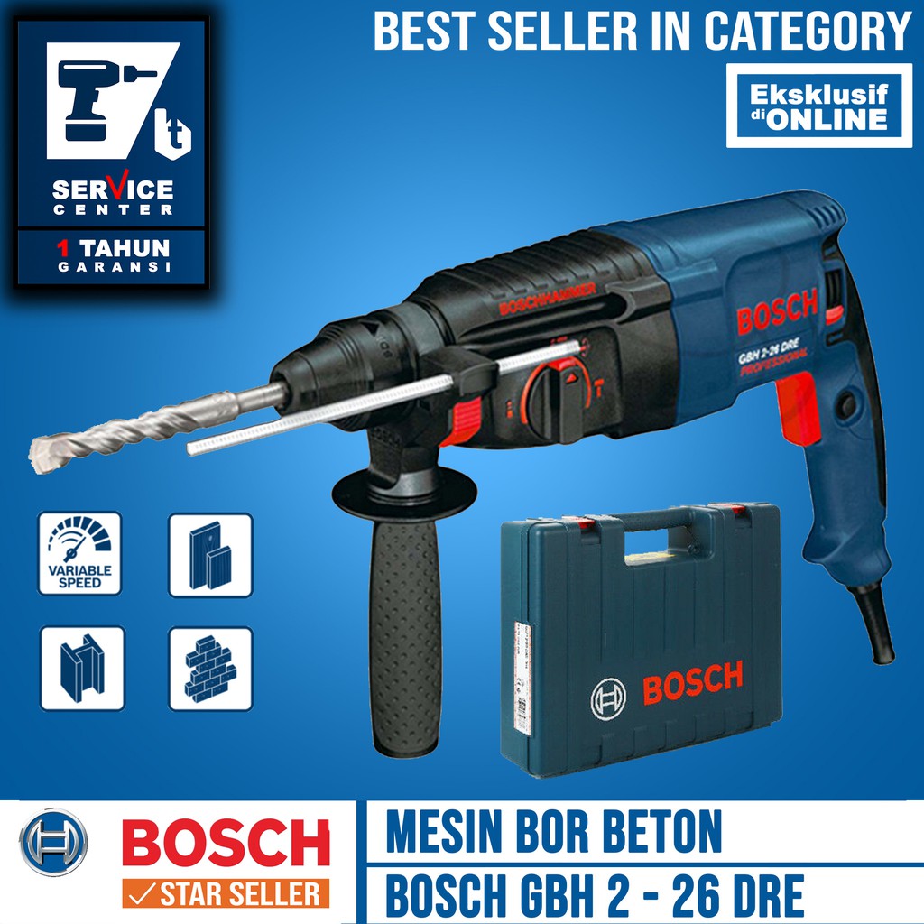 Jual Bosch Mesin Bor Beton Gbh Dre Watt Rotary Hammer Gbh