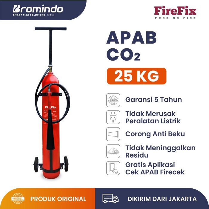 Jual Alat Pemadam Api Trolley CO2 25 Kg Firefix - Teruji Lab Damkar ...