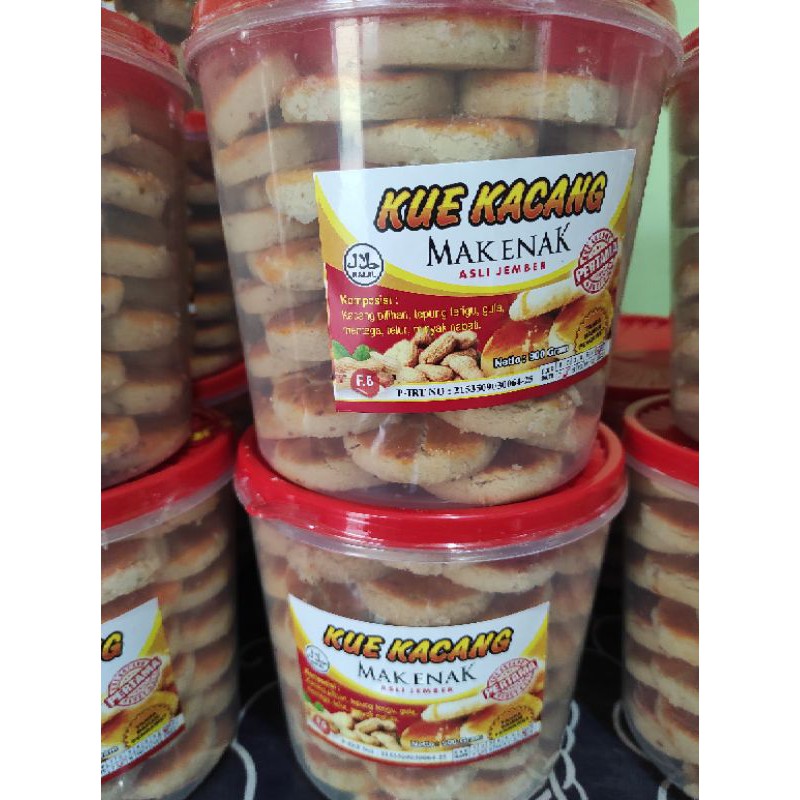 Jual Kue Kacang Original Keju Cokelat Mak Enak Asli Jember Shopee