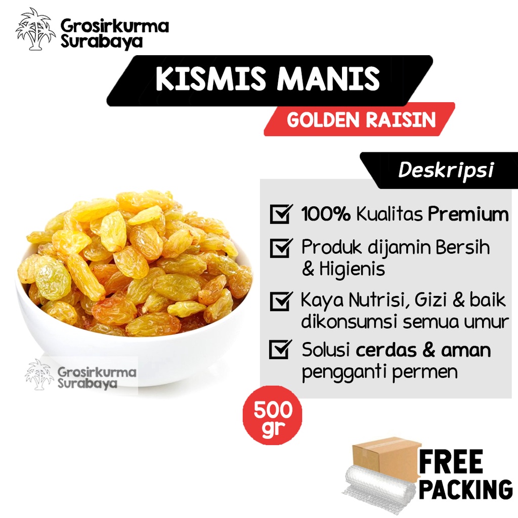 Jual Kismis Premium 250gr Rasa Asam Manis Oranye Camilan Snack Sehat ...