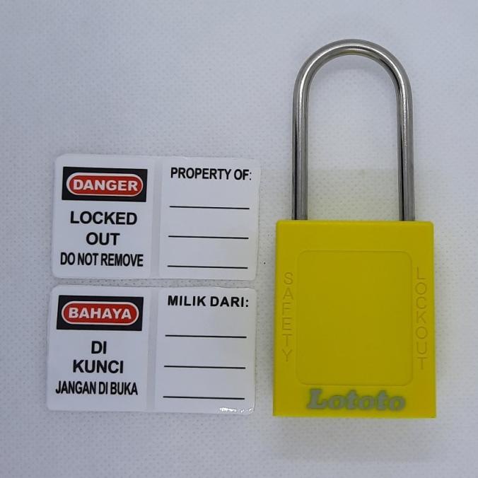 Jual :::::::] LOTOTO LS31 Kuning, Gembok Safety Loto Padlock Safety ...