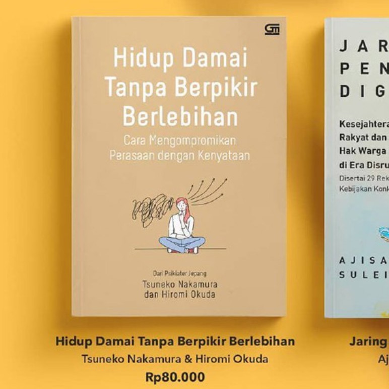 Jual Buku Hidup Damai Tanpa Berpikir Berlebihan Karya Tsuneko Nakamura