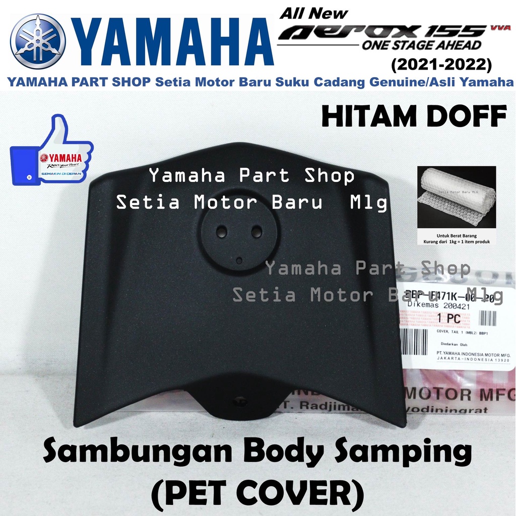 Jual Pet Cover Tail Sambungan Bodi Body Samping Hitam Doff Mat Black ...