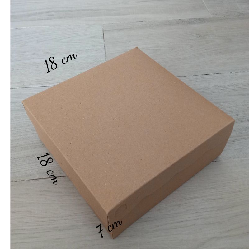 Jual Dos Box kotak Nasi R8 Kraft Renda 18x18x7 minim pembelian 10 pcs ...