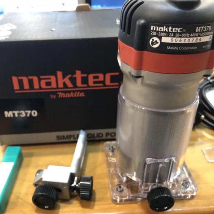 Jual Mesin Profil Router Trimmer Kayu 6mm MAKTEC By Makita MT 370 ...