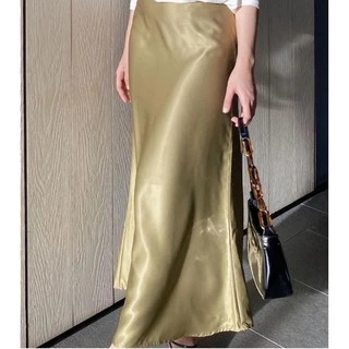 LAVEELAA - Rok Satin - Rose Skirt