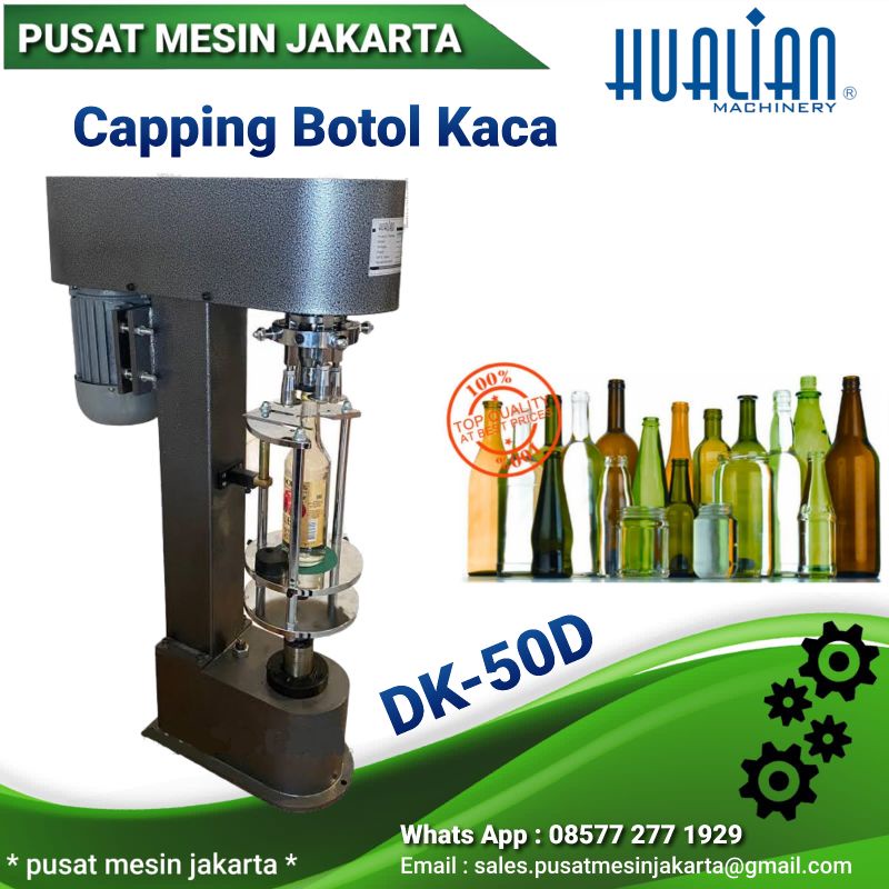 Jual Dk D Mesin Capping Penutup Botol Kaca Metal Hualian Shopee