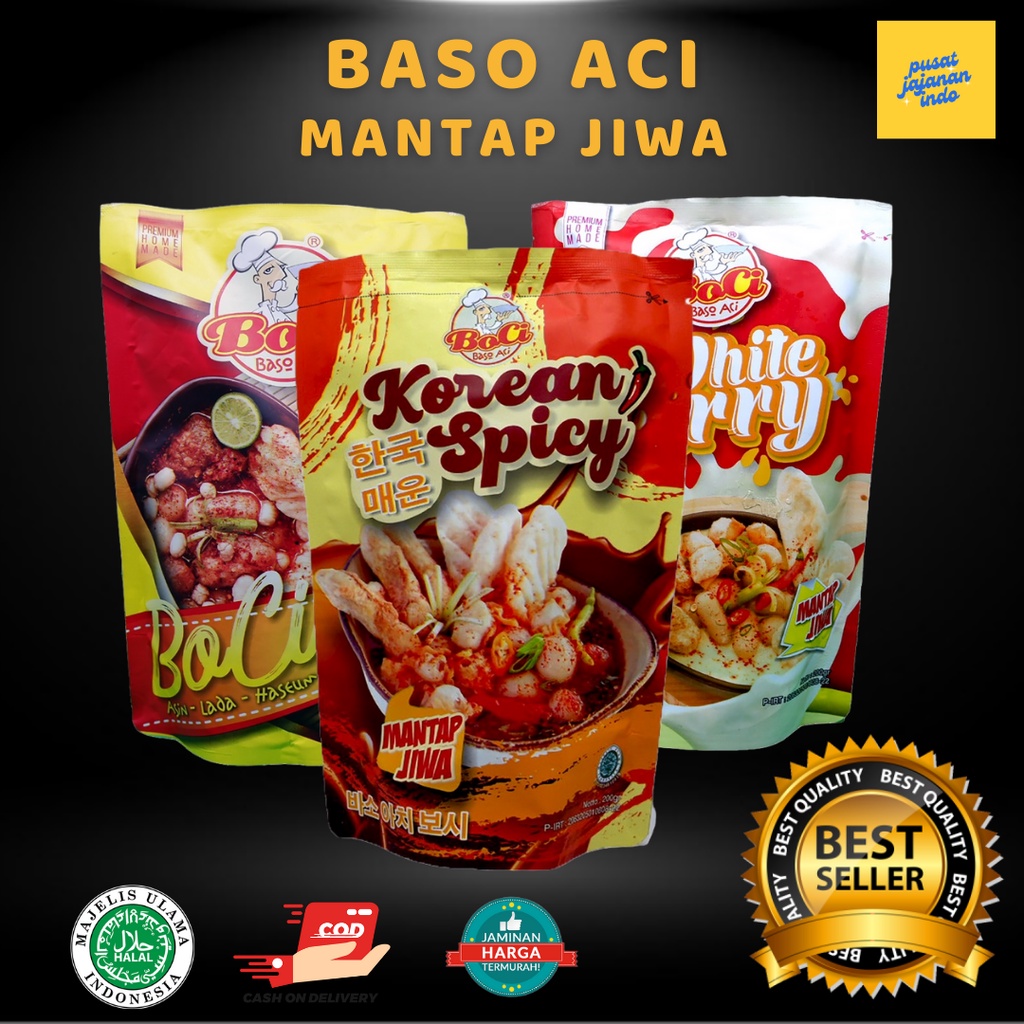 Jual Boci Baso Aci Mantap Jiwa Variant Original Korean Spicy Geprek