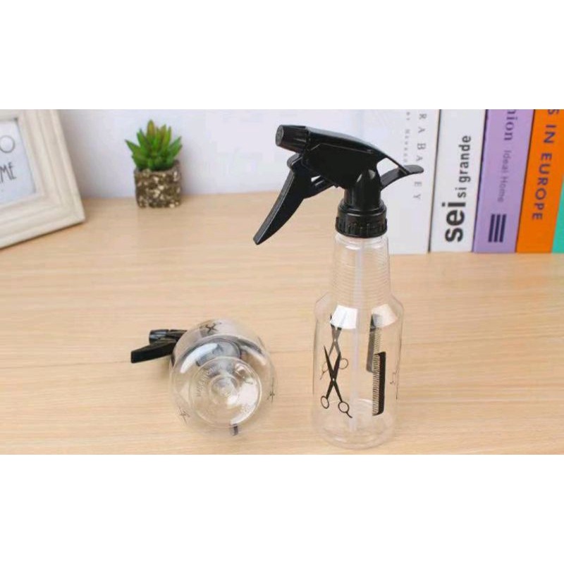 Jual botol spray salon / barbershop gambar gunting &sisir | Shopee