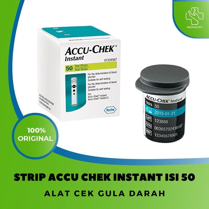 Jual Accu Chek Instant Strip Cek Gula Darah Strip Accucheck Alat Tes