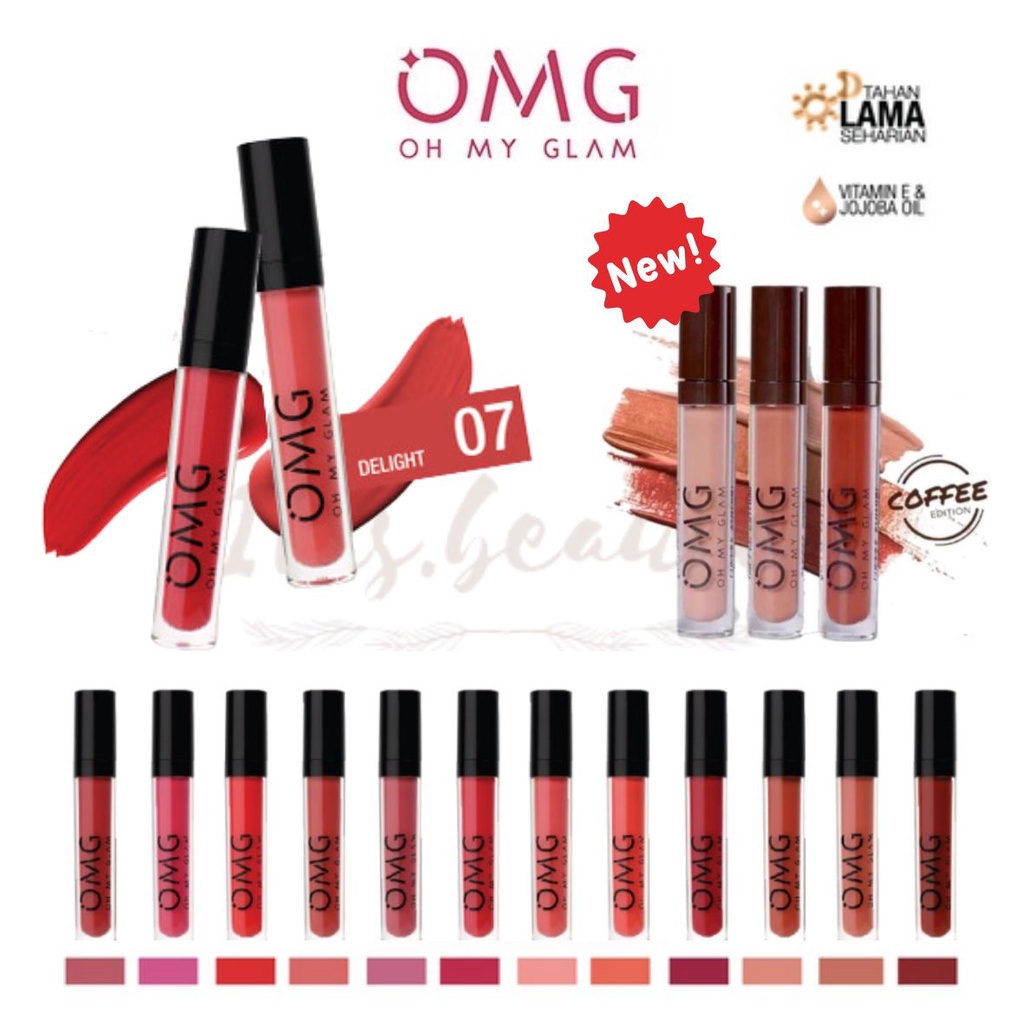 Jual OMG Oh My Glam Matte Kiss Lip Cream / OMG Lip Cream | Shopee Indonesia