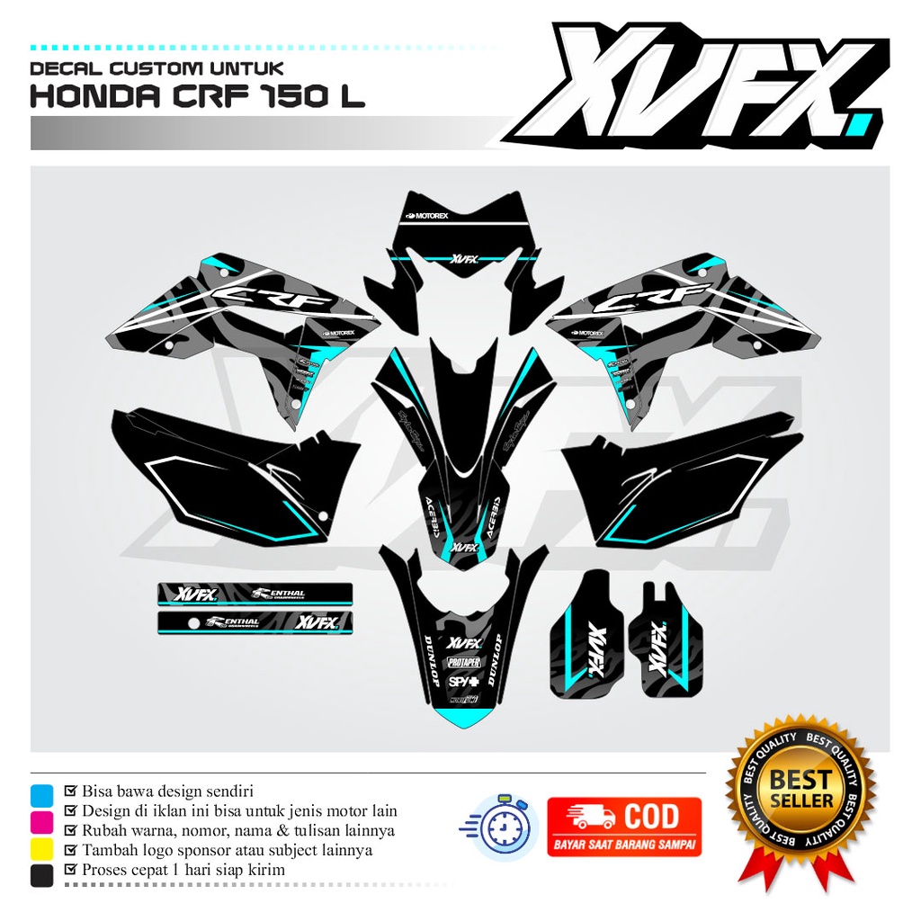 Jual Stiker Decal Crf L Full Body Design Kekinian Shopee Indonesia