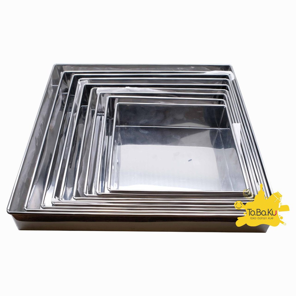 Jual Loyang Kotak Stainless 40 x 40cm | Shopee Indonesia