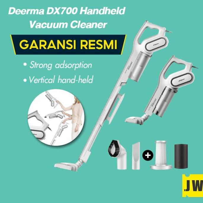 Jual Deerma DX700 2in1 Vertical Handheld Portable Vacuum Cleaner
