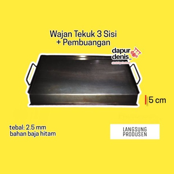 Jual [2 MM] Wajan Roti Bakar Anti Lengket / Wajan Roti Bakar dengan ...
