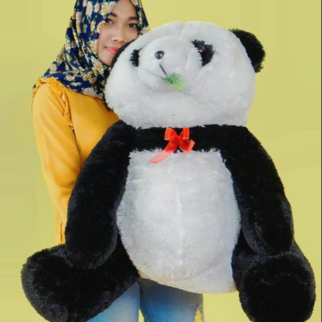 Jual Boneka panda rumput pita merah | Shopee Indonesia
