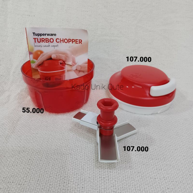 Jual turbo chopper/spare part tupperware