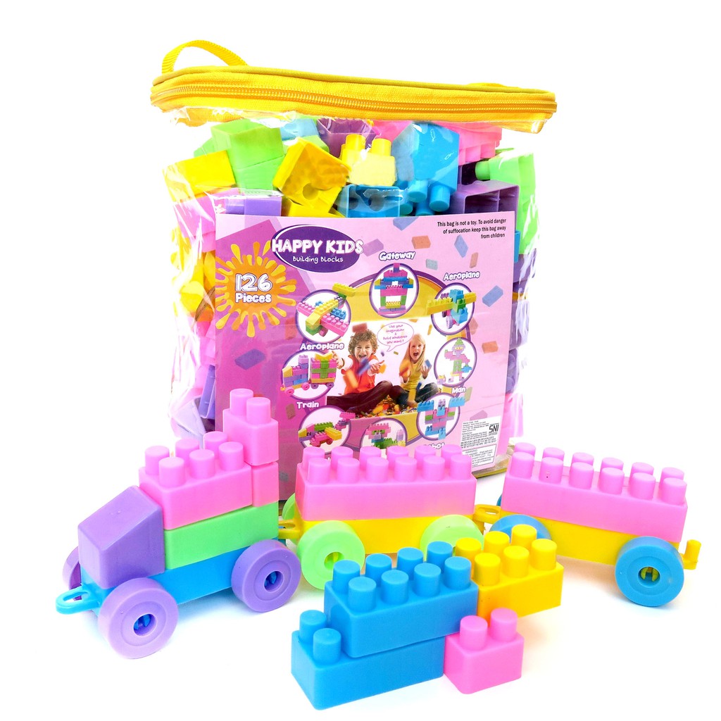 Jual ADORASHOP LEGO BALOK BESAR MR BLOCKS MAINAN EDUKASI SUSUN WARNA ...