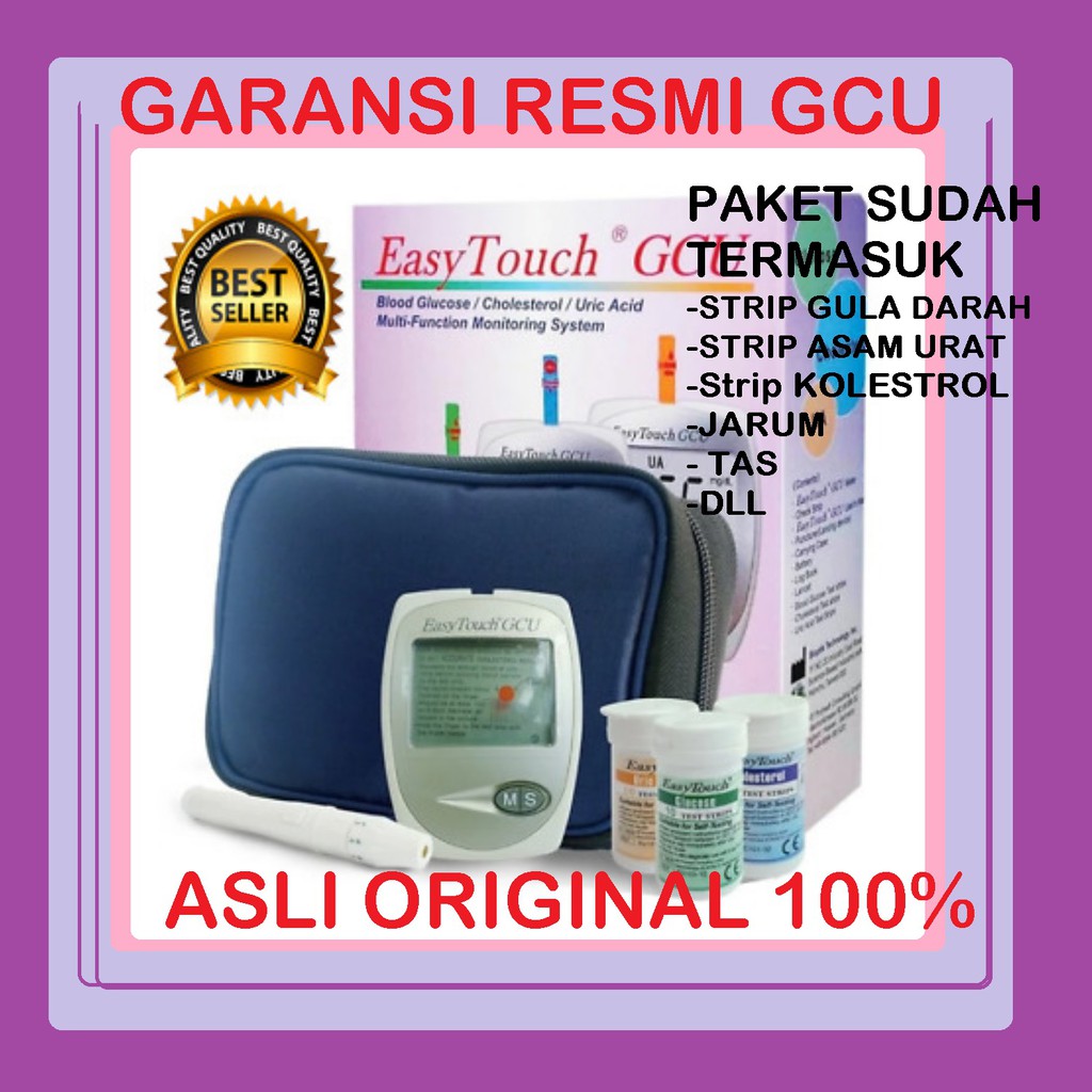 Jual Gcu In Alat Cek Tes Gula Darah Kolestrol Asam Urat Easy Touch Bonus Strip Dan Jarum