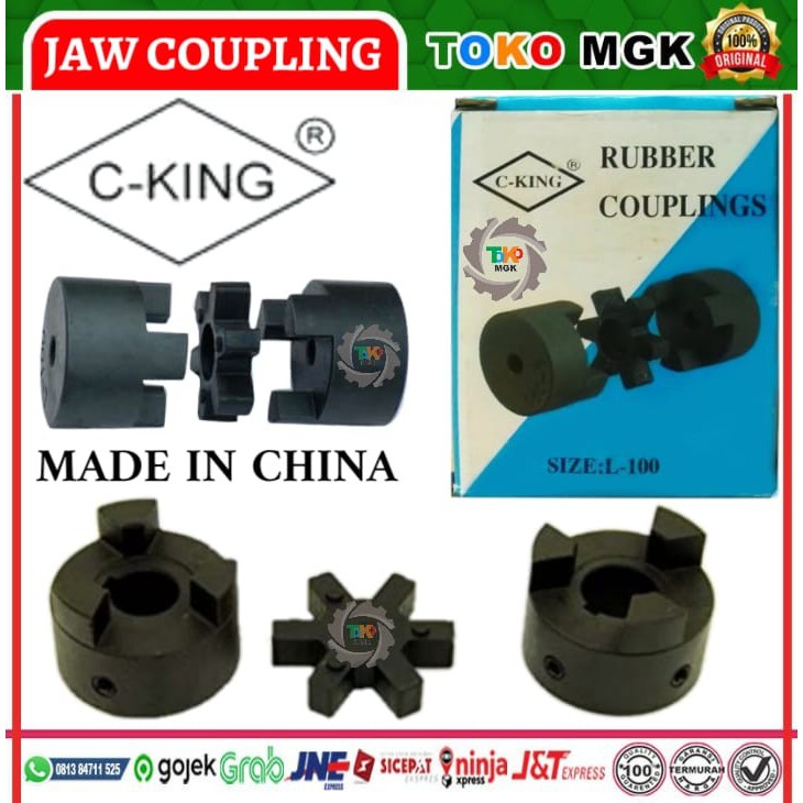 Jual JAW COUPLING CKING L110 COMPLETE SET (SLEEVE+RUBBER) ORIGINAL