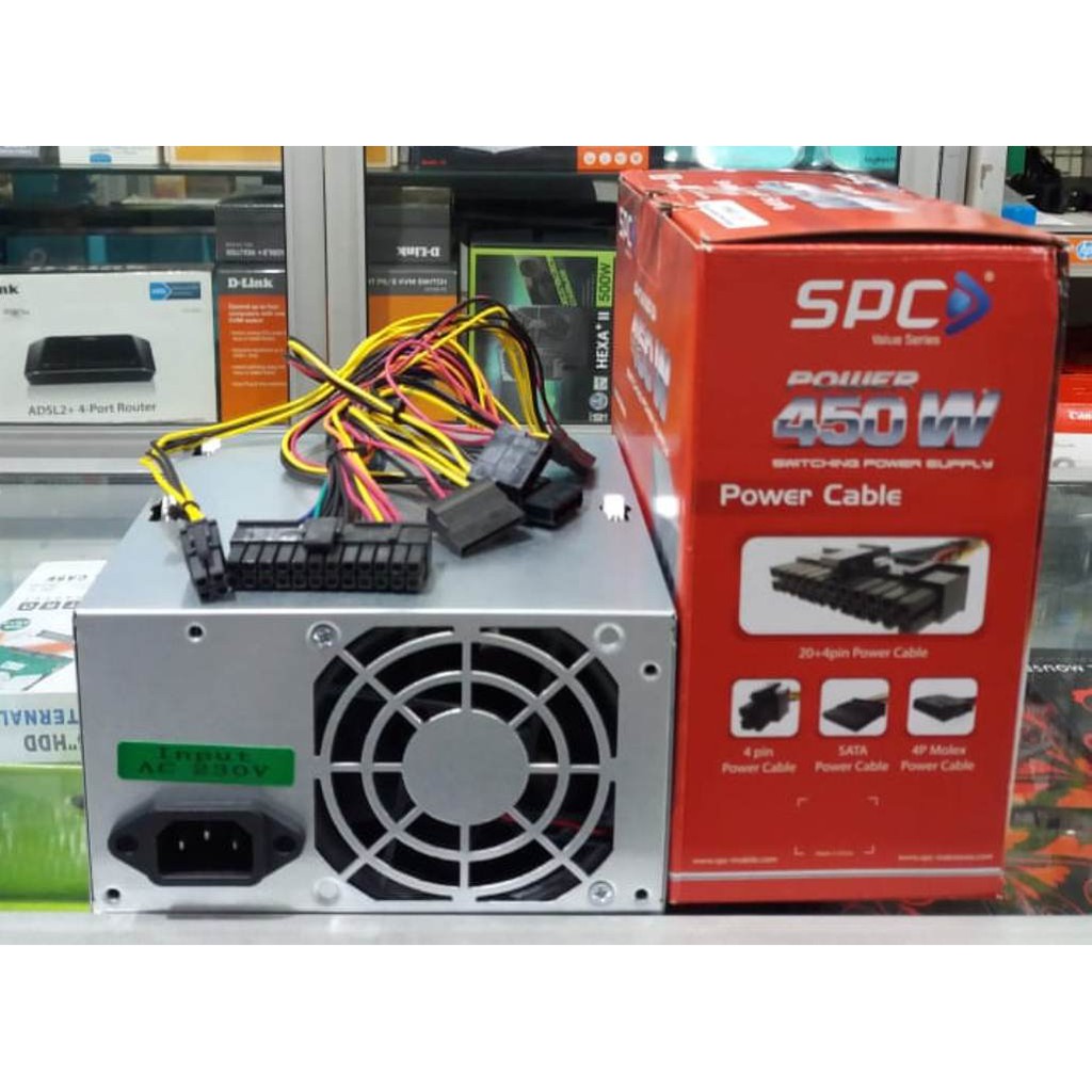 Jual POWER SUPLAY SPC SWITCHING POWER SUPPLY SPC 450WATT | Shopee Indonesia
