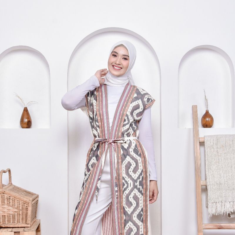 Jual Sahira Outer Etnik Tenun Ikat Dakara Indonesia Shopee Indonesia