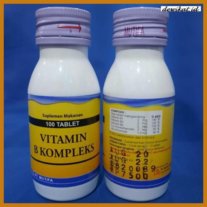 Jual Bnimativ- Vitamin B Complex Mutifa Botol Isi 100 Tablet B Kompleks ...