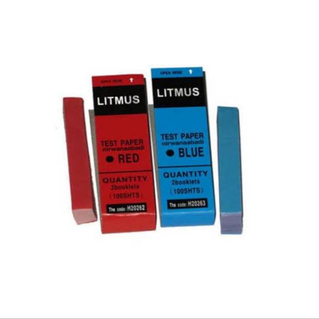 Jual Kertas Litmus Lakmus Merah Dan Biru 1 Paket Isi Biru & Merah ...