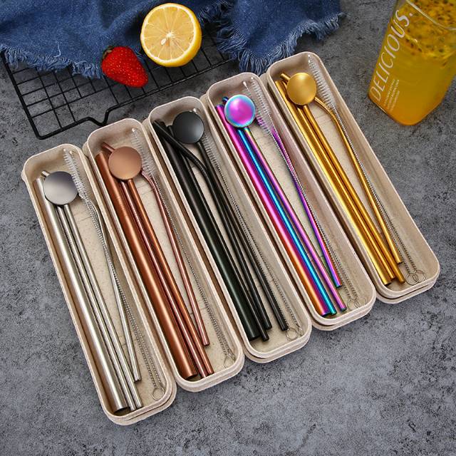 Jual Sedotan Stainless Premium Set Stainless Steel Straw Set Shopee