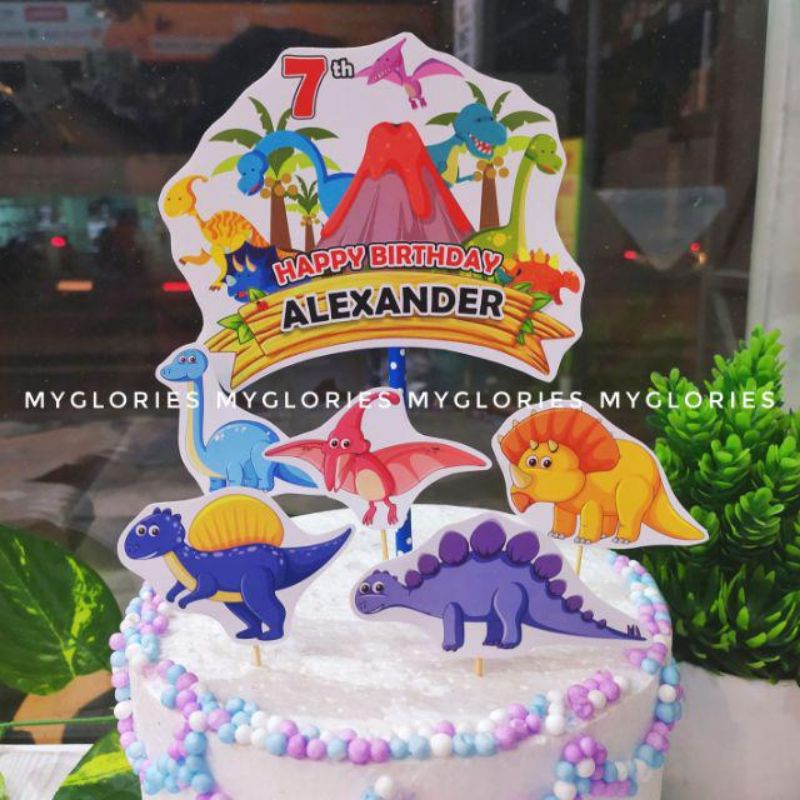 Jual [ CUSTOM NAMA & UMUR ] PART 1 Paket Hiasan Kue Karakter Custom ...