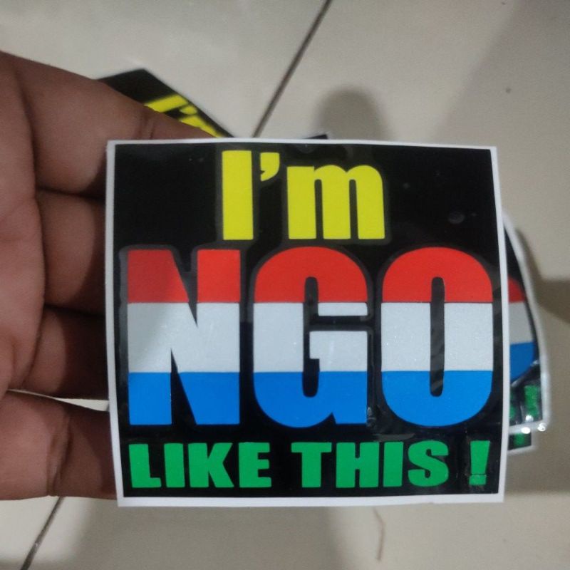 Jual STIKER CUTTING STICKER TUMPUK THAILAND i'm NGO like this it ...