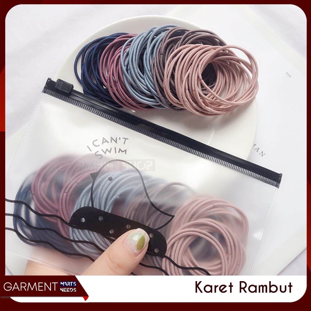 Jual KARBUT - Karet Ikat Rambut Mini Hair Scrunchie Korean Style ...