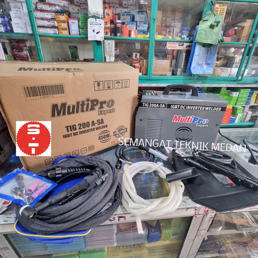 Jual MESIN TRAFO LAS ARGON TIG 200 A-SA STAINLESS 450 WATT MULTIPRO ...