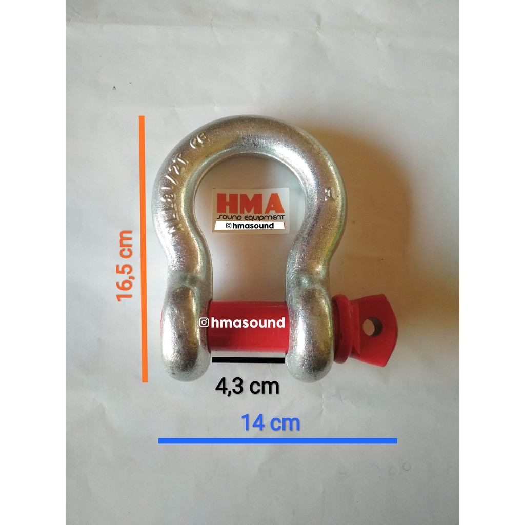 Jual Segel Omega / Bow Shackle / Shackle Omega 1 | Shopee Indonesia