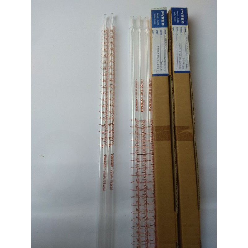 Jual Serological pipette Pyrex Iwaki asli 20/0,1 ml clas B amber grad ...