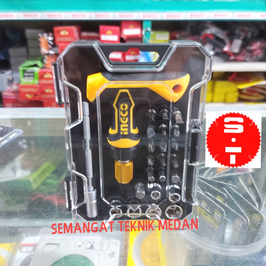 Jual 24pcs OBENG TOOLKIT SEPEDA MODEL T HANDLE WRENCH SCREWDRIVER SET INGCO Shopee Indonesia