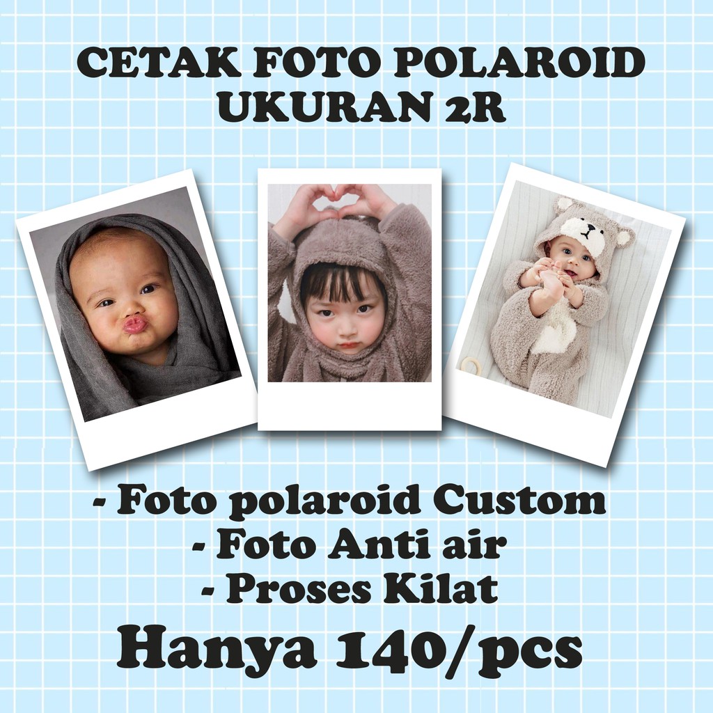 Jual Cetak Foto Polaroid Ukuran 2R Custom Murah | Shopee Indonesia