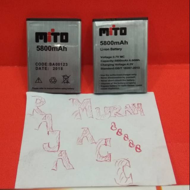 Jual Baterai/bateri Mito A82 ( BA00123 ) | Shopee Indonesia