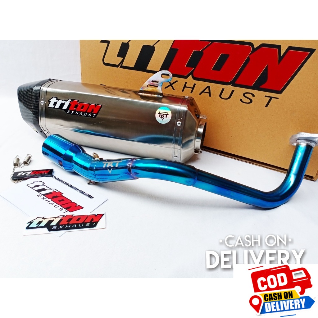 Jual Fullsystem Knalpot ADV 150, AEROX, N MAX, PCX 150 new original Triton Exhaust Type Neuro
