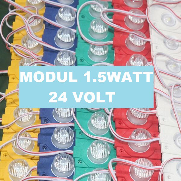 Jual Modul LED 1 MATA 1.5W 1 LED 24VDC Waterproof IP65 1.5 W 24Volt ...