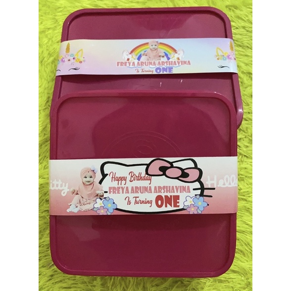 Jual LABEL MAKANAN BENTO ULANG TAHUN / label makanan / label bento ...
