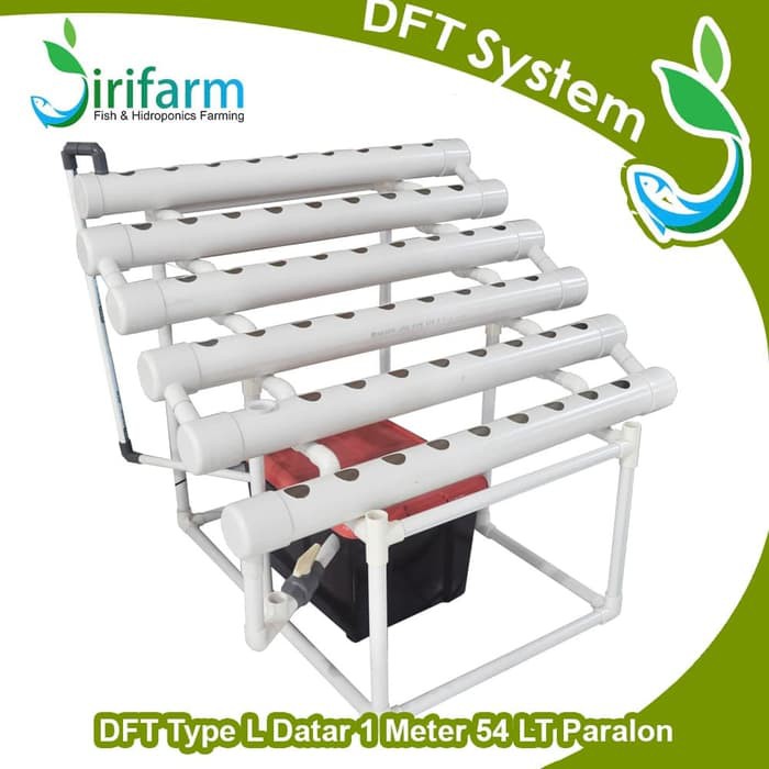 Jual Paket Tanam Kit Hidroponik Dft Tipe L Datar 54 Lubang Tanam