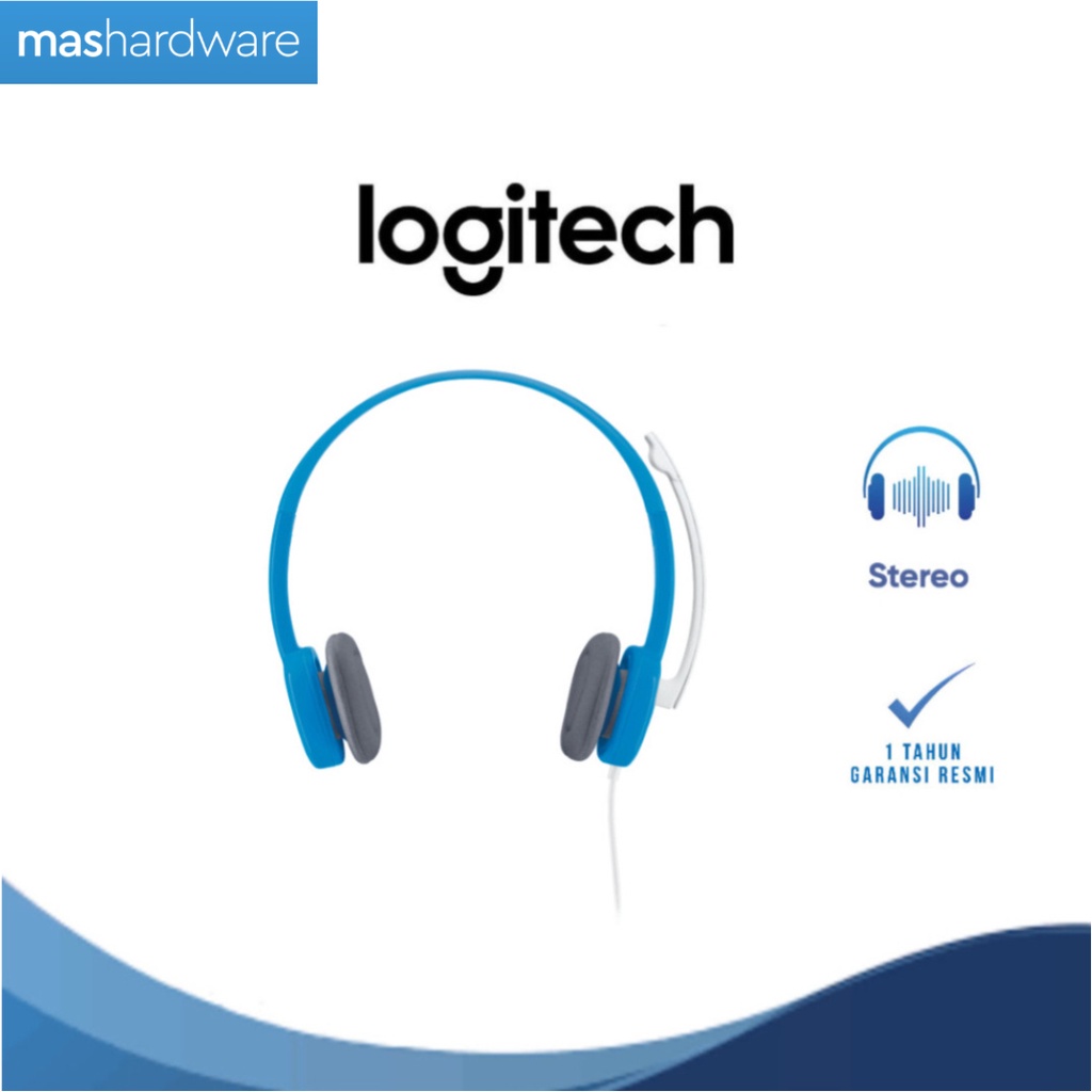 Jual Logitech H150 Stereo Headset Mikrofon Noise Cancelling Dan Dual ...