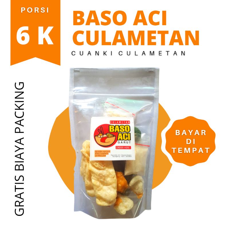 Jual Baso Aci Boci Culametan Regular Vacum Asli Garut Terenak Shopee