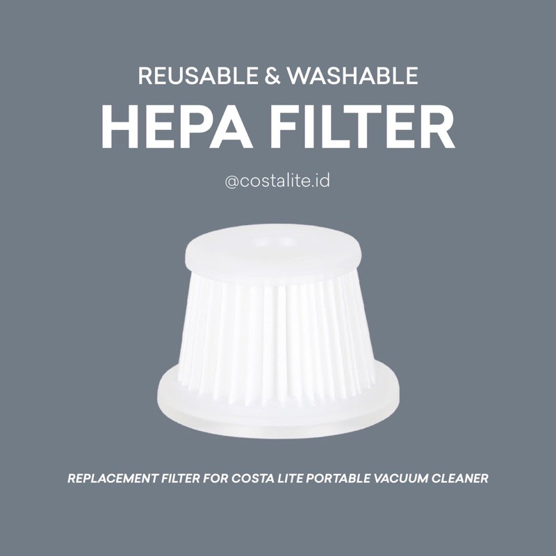 Jual Costa Lite Premium Portable Vacuum Cleaner Replacement HEPA Filter ...