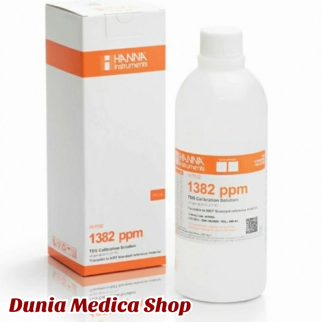 Jual cairan calibrasi tds hanna HI70032 1382 ppm tds calibration ...