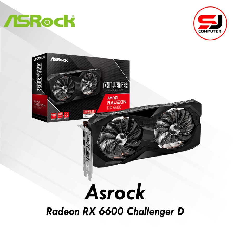 Jual VGA ASRock Radeon RX 6600 Challenger D 8GB GDDR5 RX6600 | Shopee ...